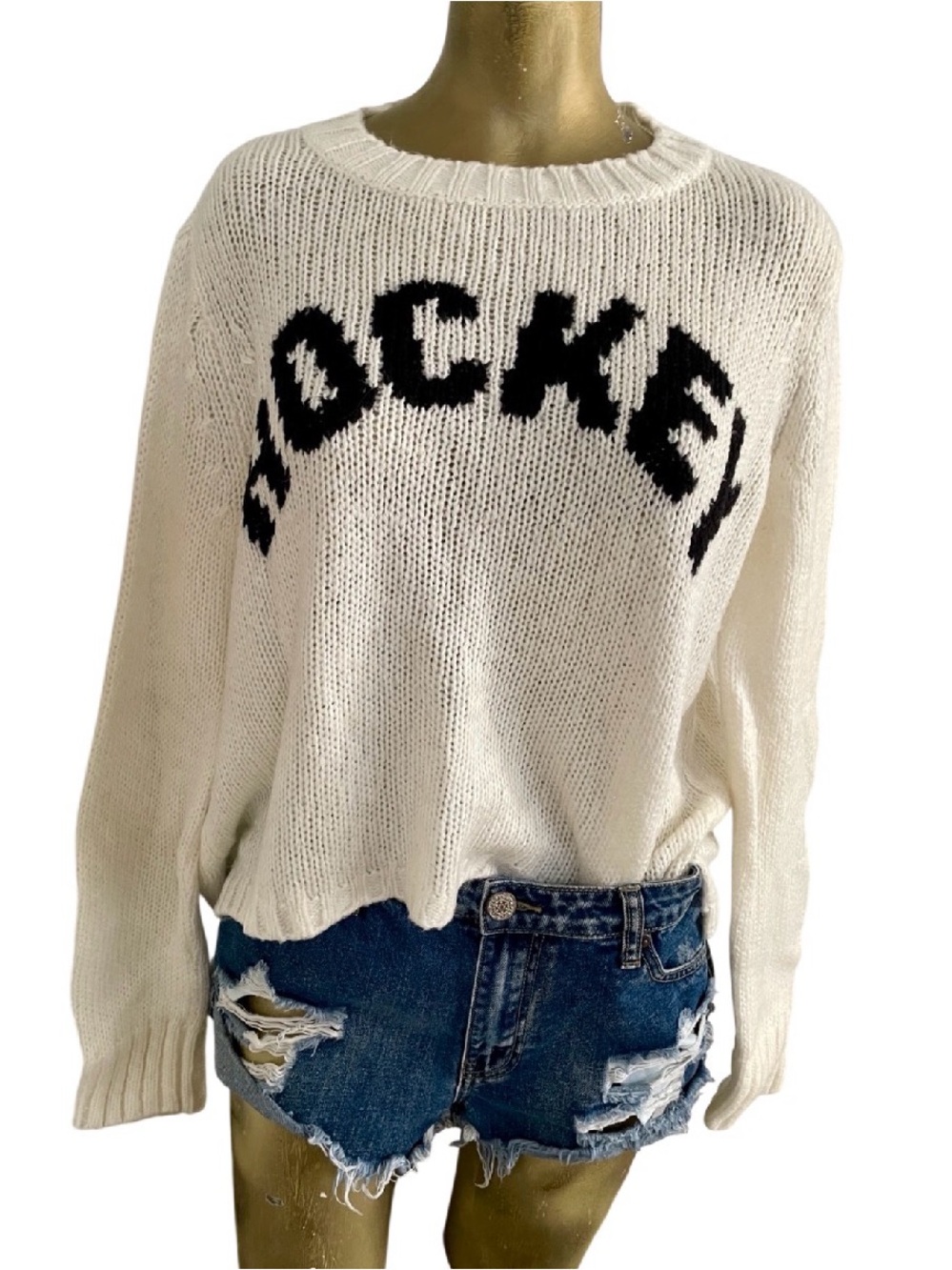 WOODEN SHIPS by Paola Buendia Pullover Crewneck HOCKEY SWEATER XS/S